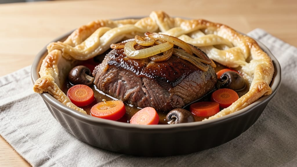 Slow Cooked Beef Pie Recipe: Deep-Savory Gravy and Flaky Crust Symmetry