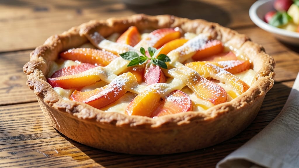 9-Inch Peach Pie Recipe: Summer's Juicy Center With Foil-Sealed Crust Trick