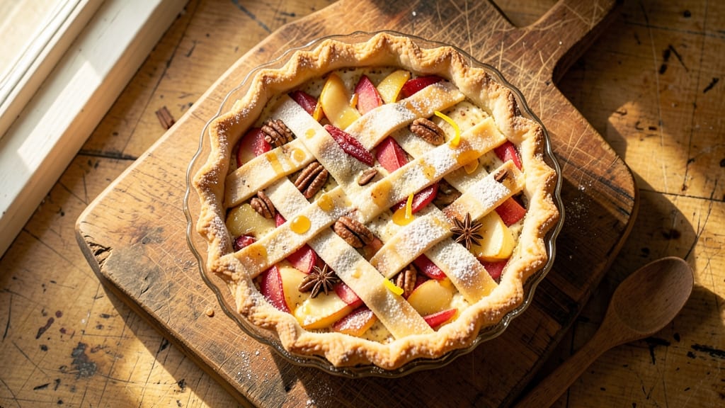 Sour Cream Apple Walnut Pie Recipe: Little Pie Company's Crunchy Top and Creamy Filling Fusion