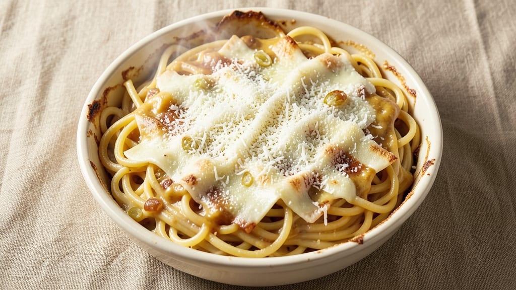 Alfredo Spaghetti Pie Recipe: No-Bake Pasta Layers With Velvety Cheese