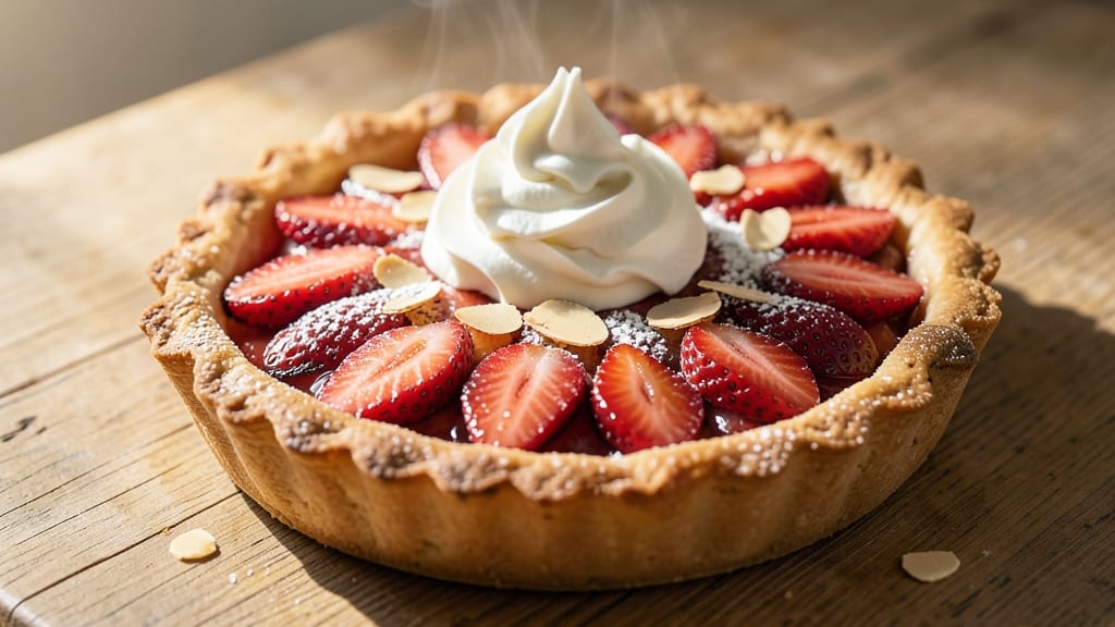 Roasted Strawberry Pie Recipe: Caramelized Fruit and Buttery Lattice Crunch