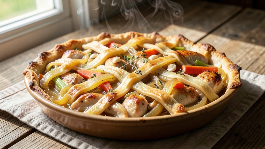 Jamie Oliver's Chicken Pot Pie Recipe: Flaky Crust Over Velvety Gravy Magic