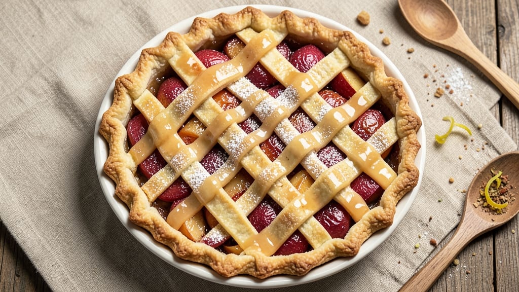 Regular Apple Pie Recipe: Crispy Lattice Crust With Foil-Sealed Golden Edges