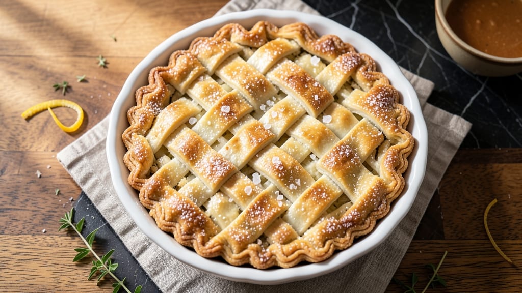 10-Inch Butter Pie Crust Recipe: Cold Butter Layers for Shatterproof Crispness