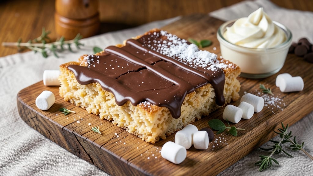 Rice Krispie Treats With Chocolate Topping Recipe: Crunchy Clusters and Fudgy Chocolate Swirls
