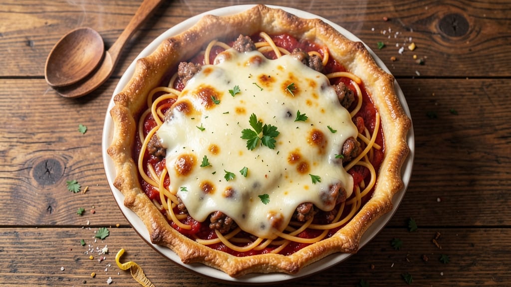 Old Chicago Spaghetti Pie Recipe: Layered Vanilla Magic With Foil-Sealed Crust