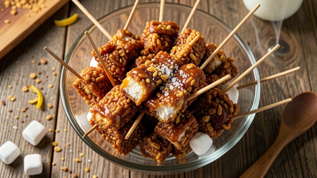 Rice Krispie Treats On A Stick Recipe: Crunchy Clusters for Fun, Shareable Bites