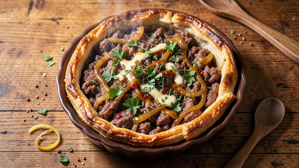 Pork Pie Recipe French Canadian: Flaky Pastry and Savory Meatball Filling