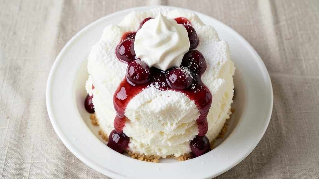 Angel Food Cake Mix and Cherry Pie Filling Recipe: No-Bake Cheesecake Twist With Bursting Fruit