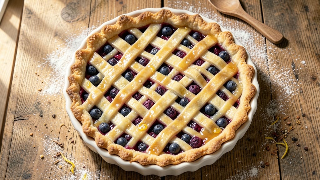 Amish Blueberry Pie Recipe: Rustic Crust and Bursting Fruit Harmony
