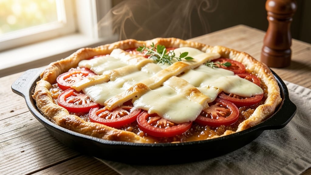 Alabama Tomato Pie Recipe: Spiced Filling and Buttery Streusel Crunch