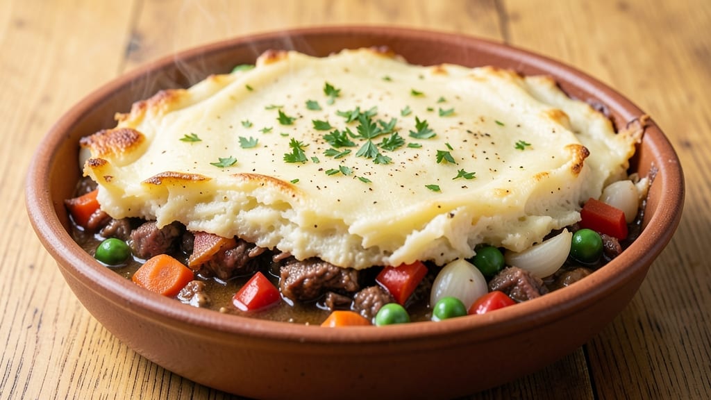 Shepherd's Pie Recipe Using Leftover Roast Beef: Mashed Potato Topped Warmth with Savory Gravy Magic