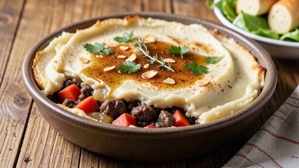 Soul Food Shepherd's Pie Recipe: Mashed Potato Crust Over Savory Beef Filling