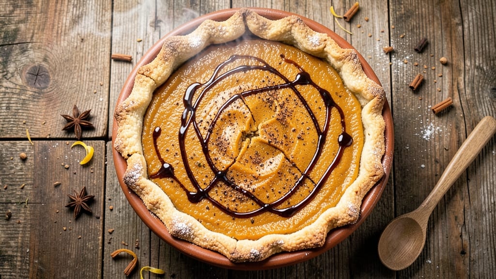 1700s-Style Pumpkin Pie Recipe: Colonial Spices and Foil-Sealed Crust Brilliance