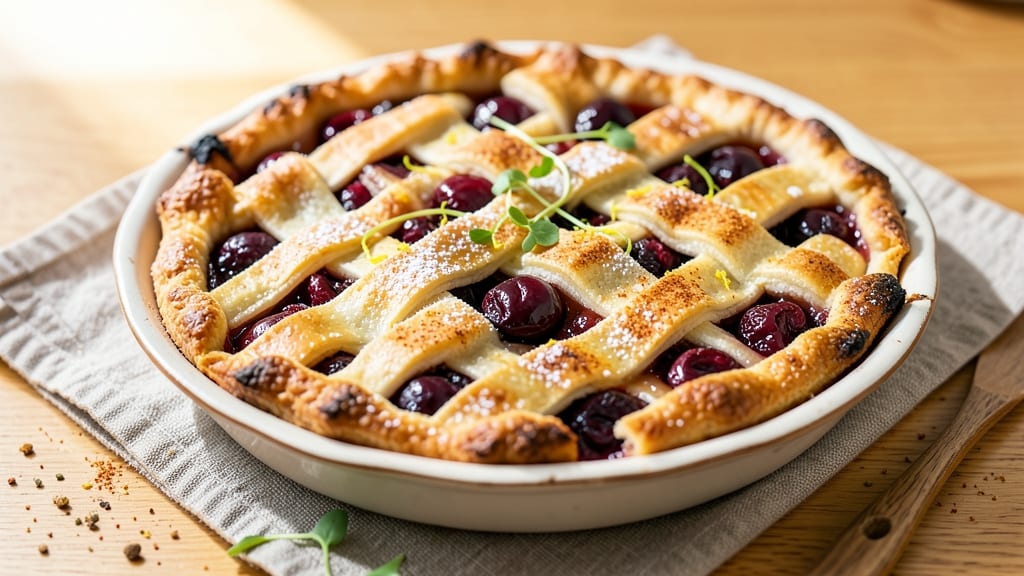 5 Star Cherry Pie Recipe: Tart-Sweet Filling in a Crispy Lattice Crown