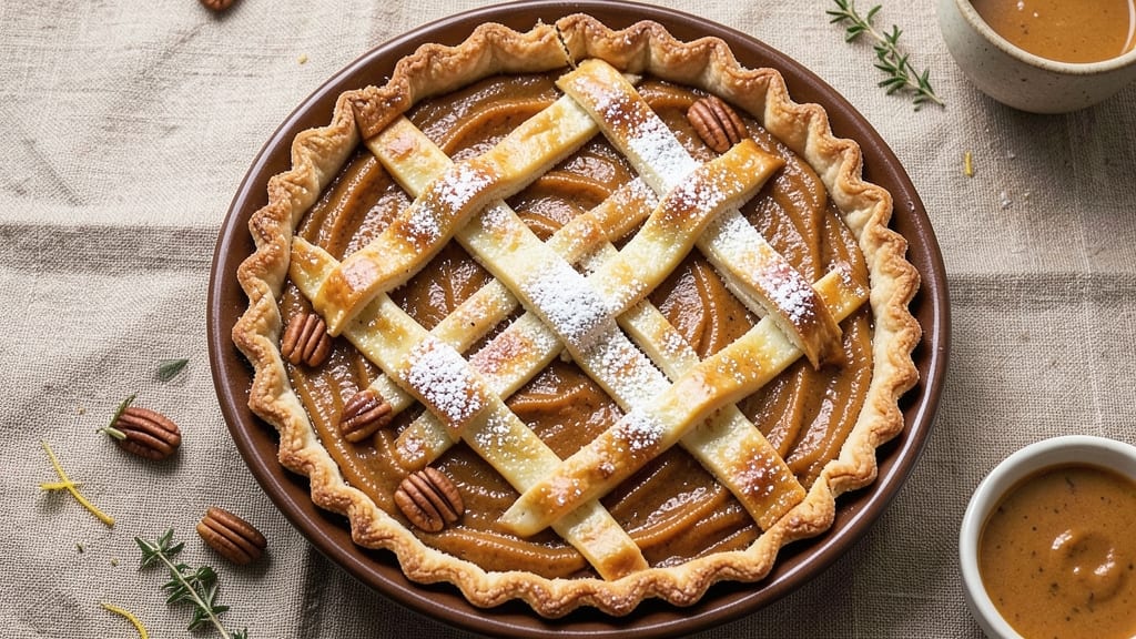 Almost Christmas Sweet Potato Pie Recipe: Foil-Sealed Spice Crust for Effortless Golden Edges
