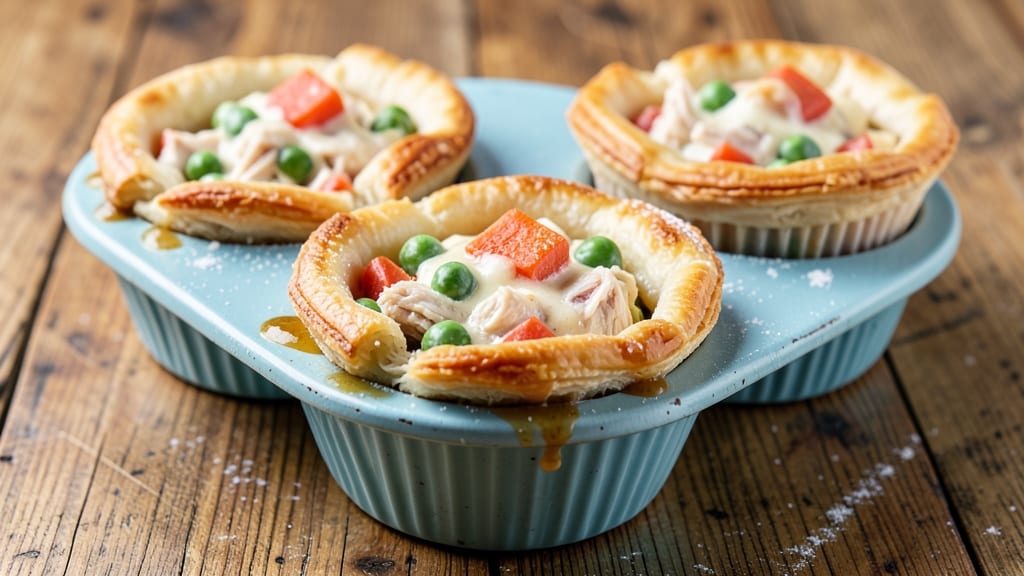 Pot Pie Cups Recipe: Mini Comfort Bites With Crispy Top and Savory Gravy
