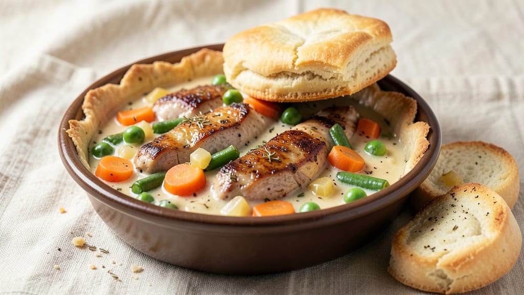 Slow Cooker Chicken Pot Pie Recipe with Biscuits: Hands-Off Comfort That Stays Warm for Hours