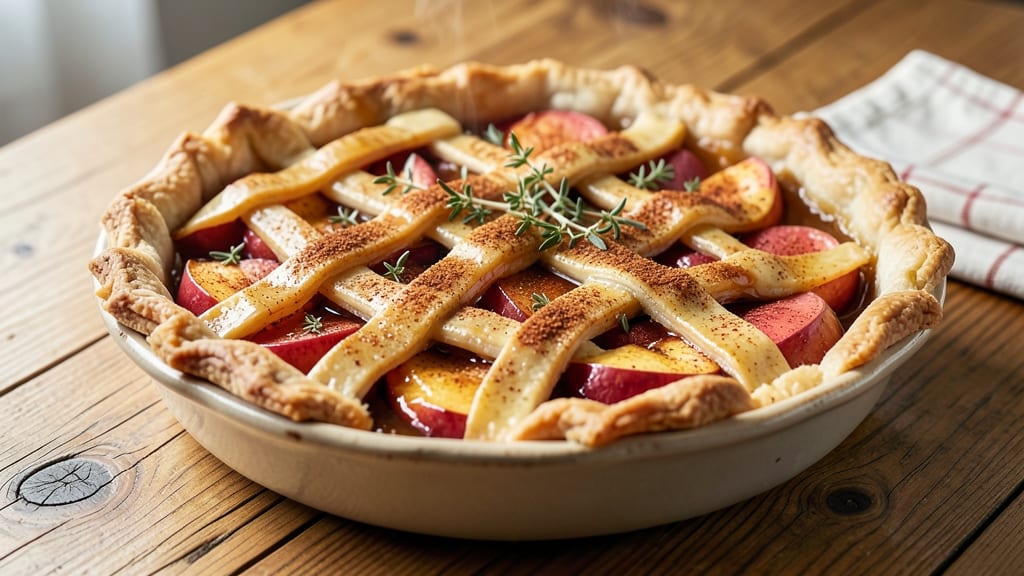Spicy Apple Pie Recipe: Cinnamon-Chili Crust and Caramelized Filling Fusion