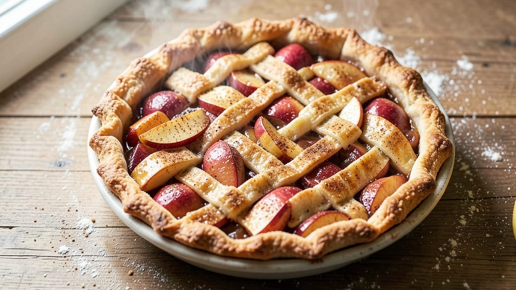Simple 3-Ingredient Apple Pie Recipe: No-Roll Crust, Foil-Sealed Shortcut