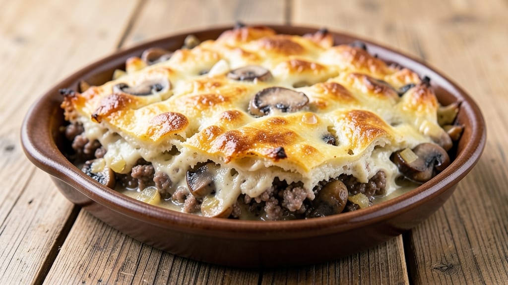 Shepherd's Pie Recipe With Cream Of Mushroom: Savory Mushroom Gravy Topped With Creamy Mashed Potato Crust