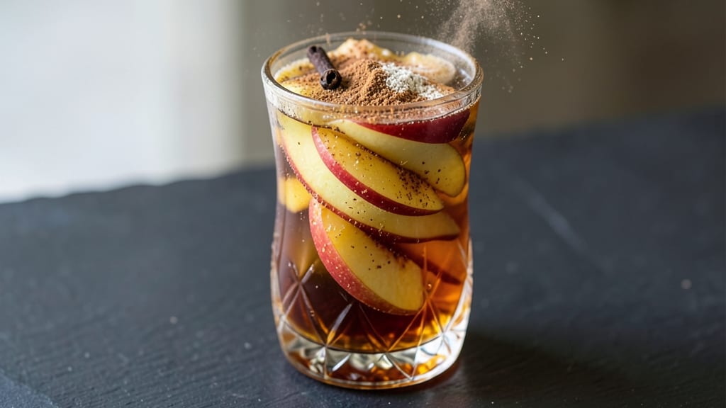Apple Pie Bourbon Drink Recipe: Spiced Rum Infusion With Caramelized Apple Twist