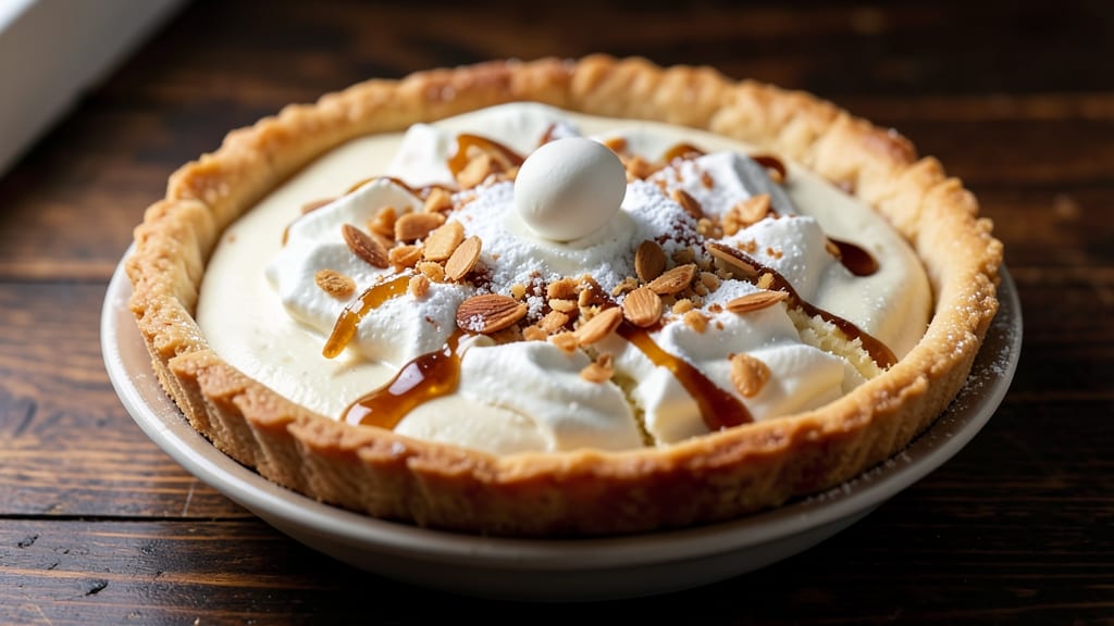 Amaretto Cream Pie Recipe: Nutty Liqueur Swirls in Velvety Vanilla