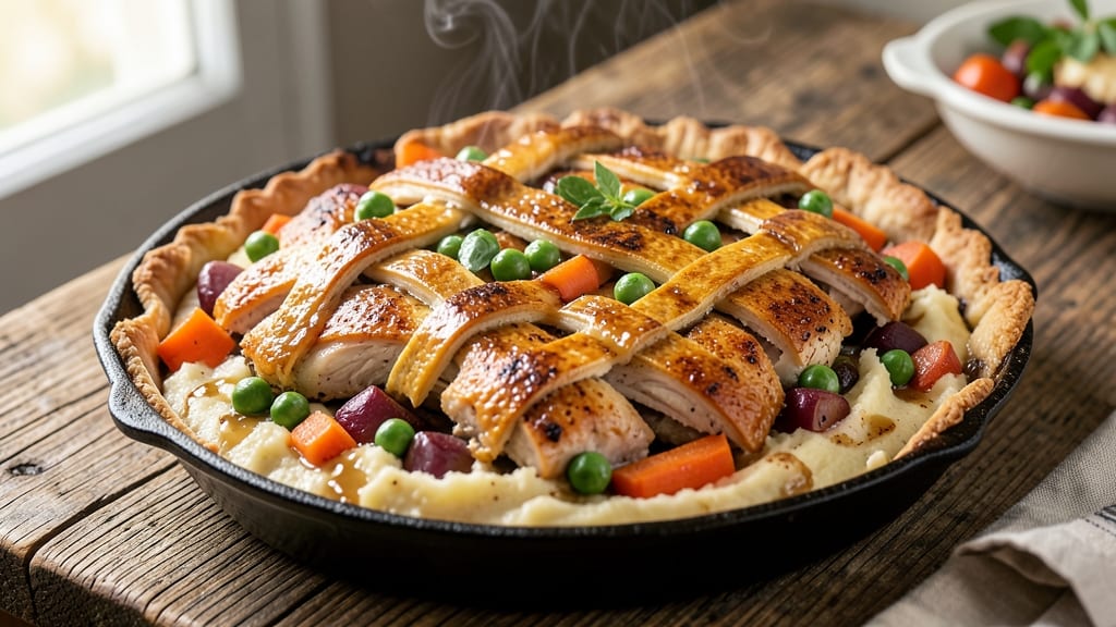 Smoky Chicken Pot Pie Recipe: Deep-Roasted Gravy and Flaky Topping Harmony