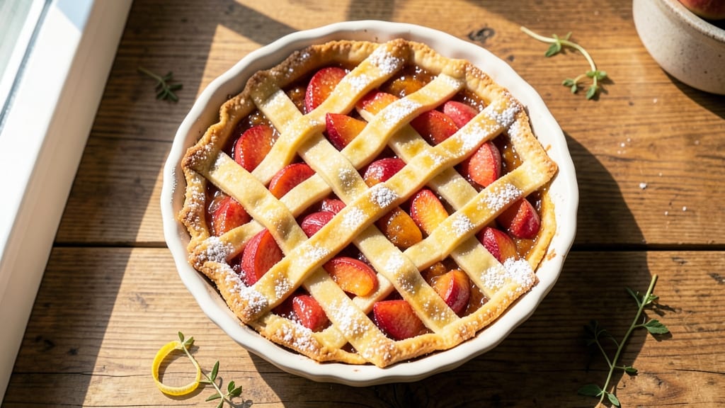 6-Inch Peach Pie Recipe: Juicy Slices Without the Messy Crust