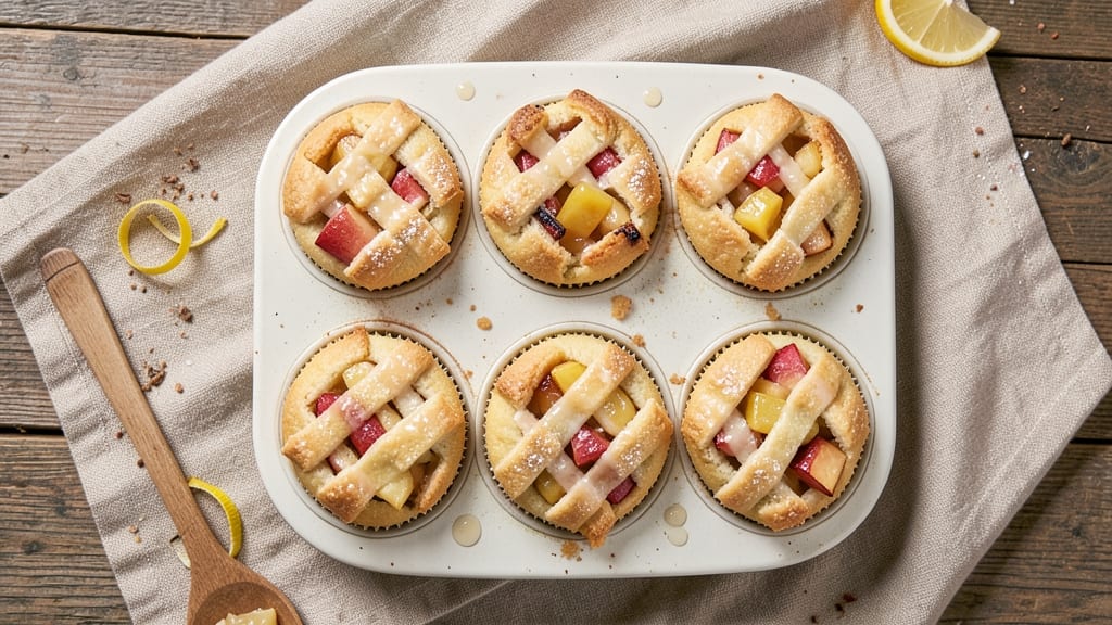 Apple Pie Cupcake Recipe From Scratch: Mini Dessert Towers With Crust and Filling