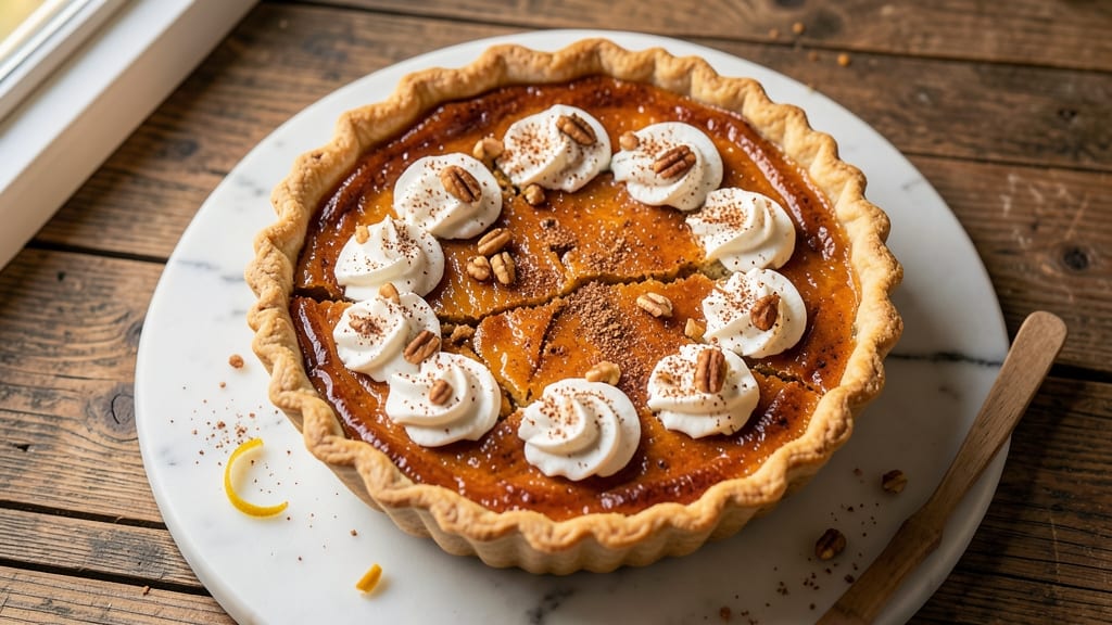 10-Inch Deep-Dish Pumpkin Pie Recipe: Spice-Infused Lattice Crust Over Ultra-Smooth Filling