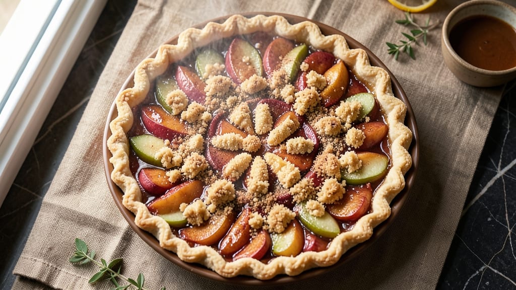 Apple Cinnamon Brown Sugar Pie Recipe: Warm Spice and Caramelized Topping Crunch
