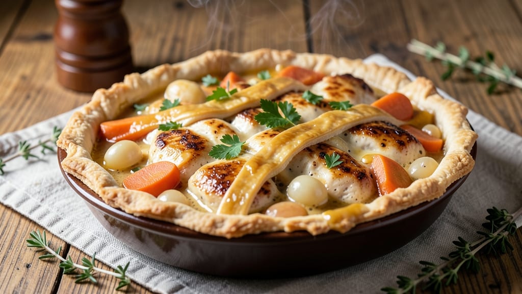 Southern Style Chicken Pot Pie Recipe: Golden Crust Over Velvety Gravy