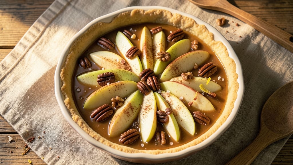 Apple Pecan Pie Filling Recipe: Spiced Apple-Pecan Caramel Harmony