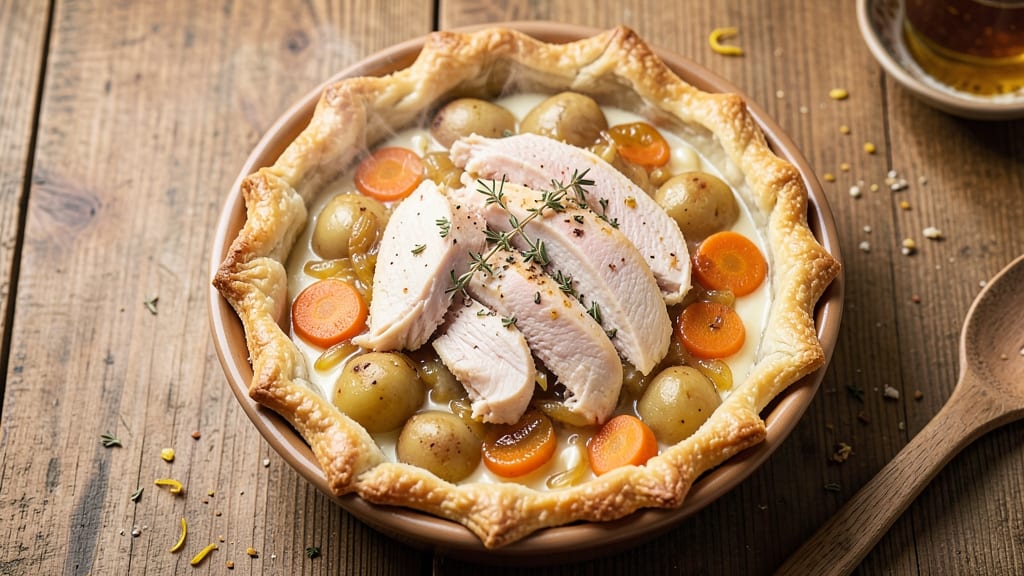 Chicken Pot Pie Recipe Using Campbell's Cream of Chicken Soup: Flaky Crust Meets Homestyle Creaminess