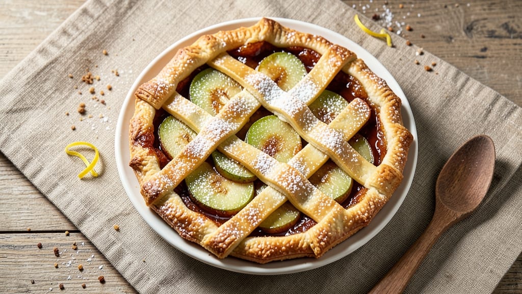 Apple Crostata Recipe With Pie Crust: Warm Spice and Buttery Lattice Crunch