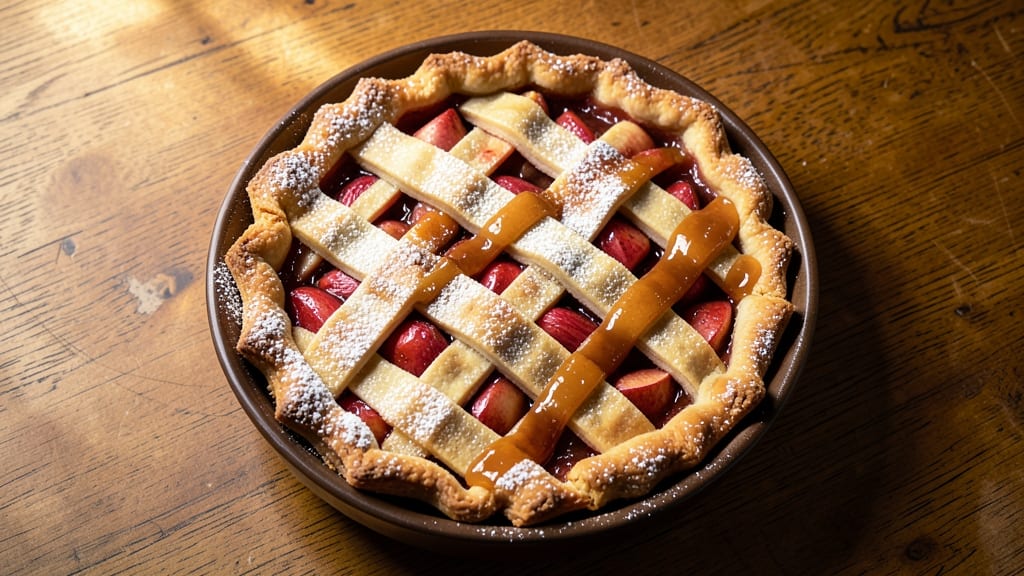 Rick Martinez's Apple Pie Recipe: Golden Lattice Crust Over Spiced Filling Magic