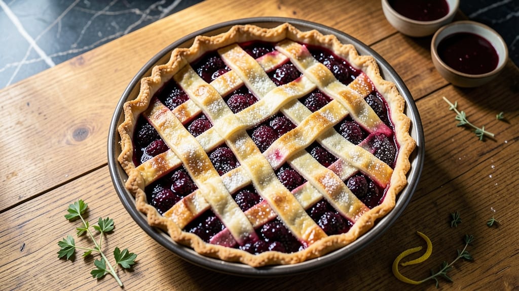 Amish Blackberry Pie Recipe: Rustic Crust and Bursting Fruit Filling