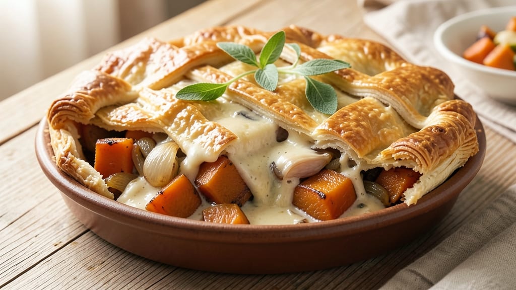Squash Pot Pie Recipe: Velvety Roasted Squash Under Buttery Pastry