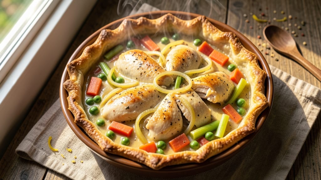 Semi Homemade Chicken Pot Pie Recipe: Foolproof Flaky Crust and Foil-Sealed Filling