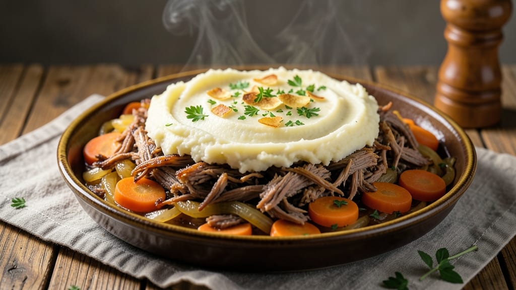 Shepherd's Pie Recipe Using Leftover Roast Lamb: Savory Gravy and Fluffy Potato Top Harmony