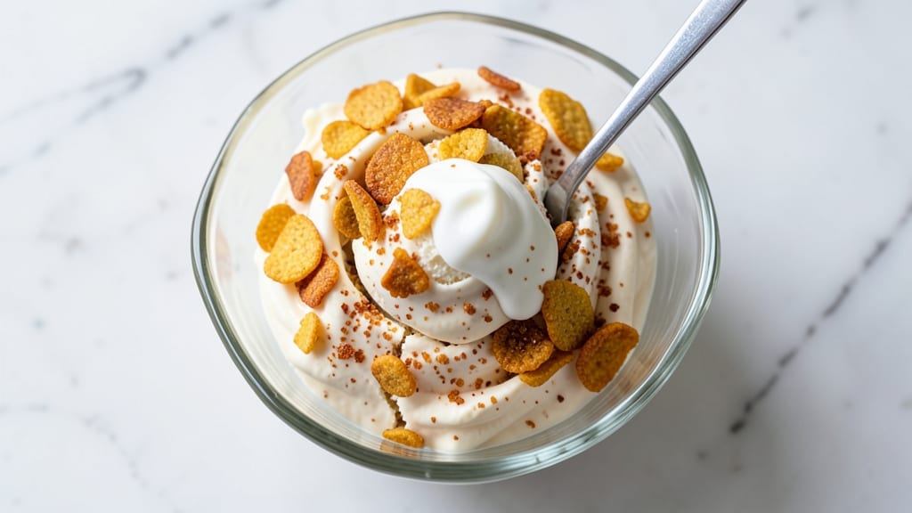 Rice Krispie Ice Cream Recipe: Crunchy Clusters With Velvety Vanilla Swirls