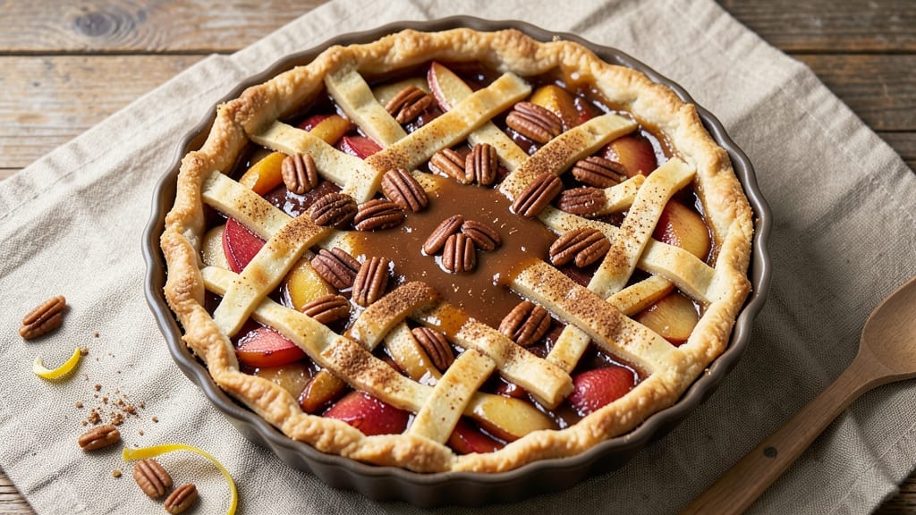 Apple Butterscotch Pie Recipe: Caramelized Apple Filling with Buttery Crunch Topping